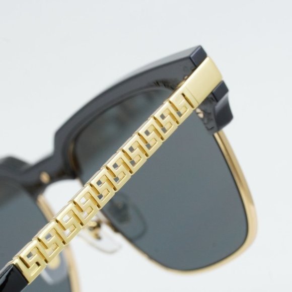 NEW VERSACE VE4447 GB1/87 BLACK DARK GREY SUNGLASSES - Picture 7 of 11